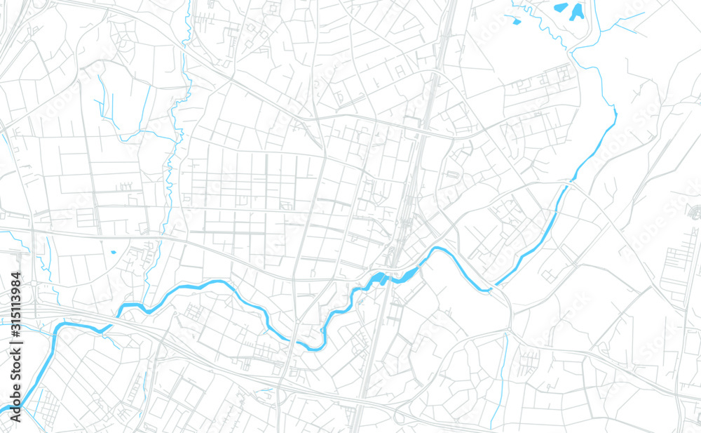 Vantaa, Finland bright vector map