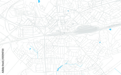 Kouvola, Finland bright vector map photo