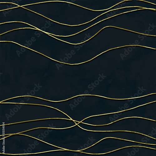 Golden glitter 3d lines fra...