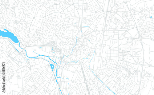 Dijon, France bright vector map