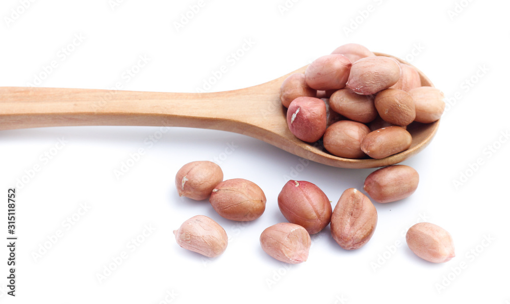 peanuts isolated on white background peanuts isolated on white background