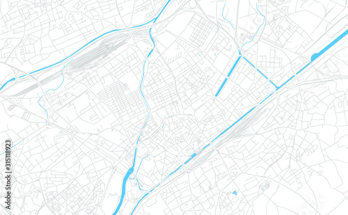 Wallpaper Mural Mulhouse, France bright vector map Torontodigital.ca