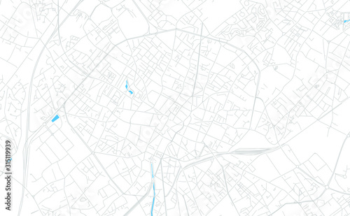 Tourcoing, France bright vector map