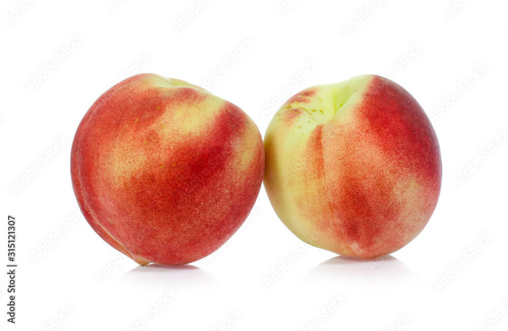 Peach isolated on white Peach isolated on white
