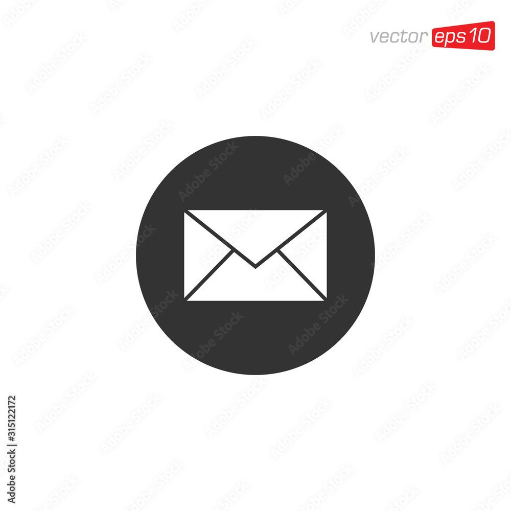 Envelope Message Icon Design Illustration Envelope Message Icon Design Illustration