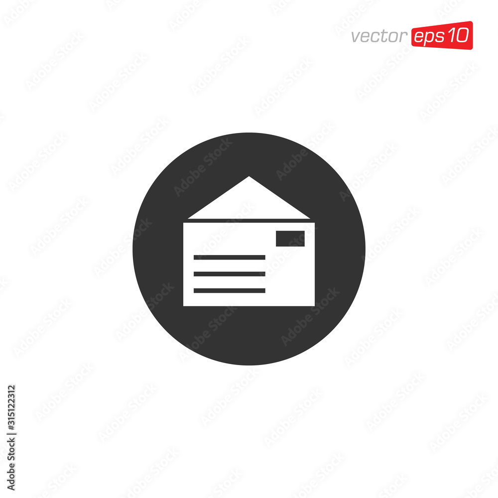 Envelope Message Icon Design Illustration Envelope Message Icon Design Illustration