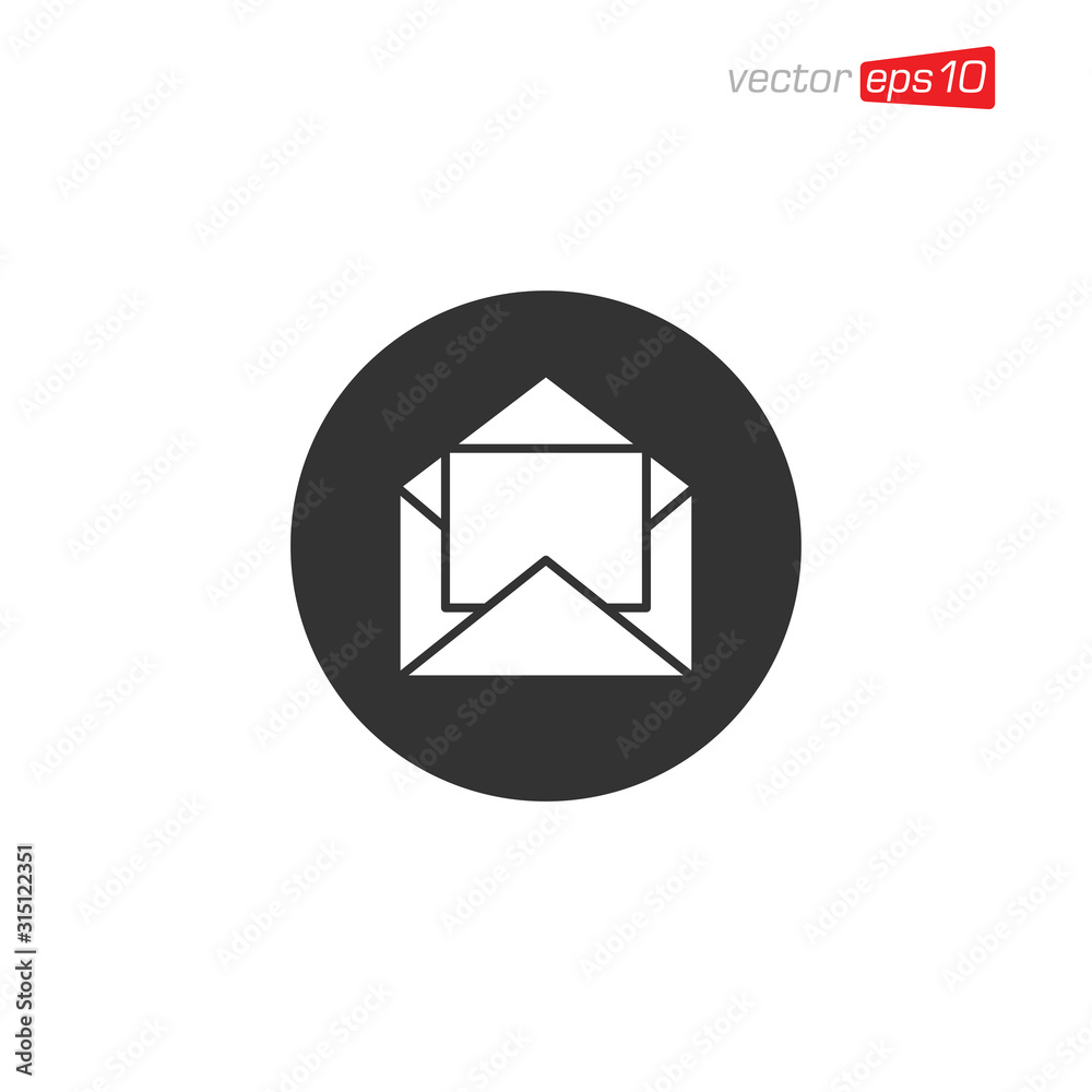 Envelope Message Icon Design Illustration Envelope Message Icon Design Illustration