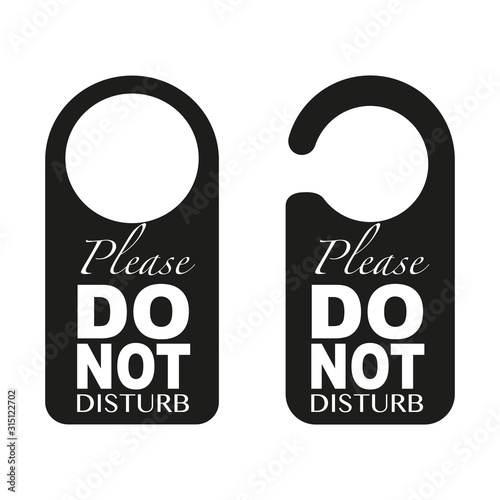Hotel Door Hanger Tags, Messages - Please Do Not Disturb Sign