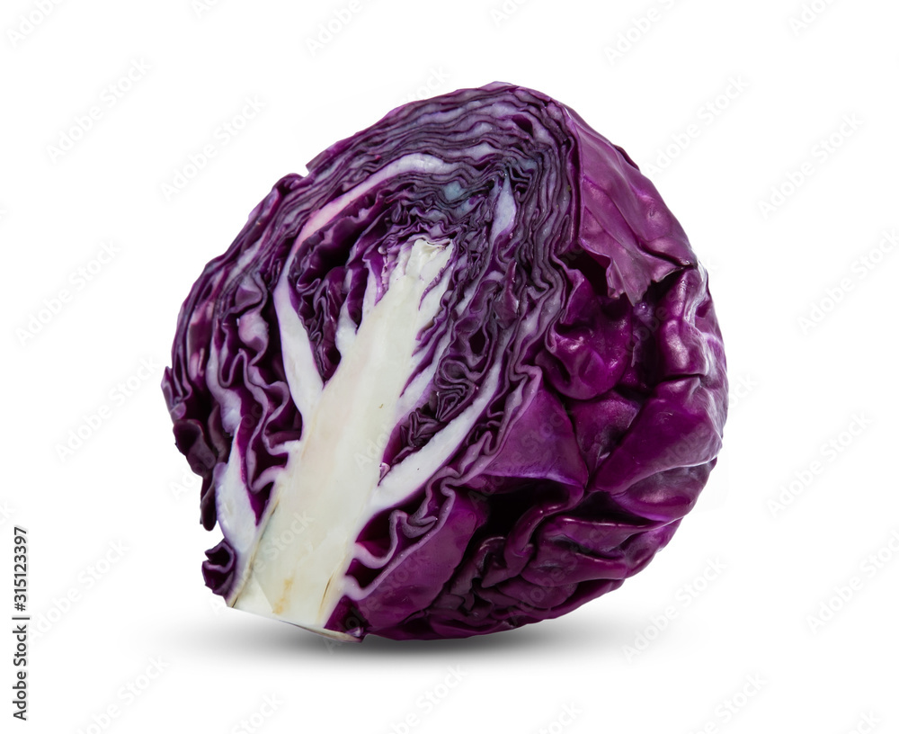 red cabbage isolated on white background red cabbage isolated on white background