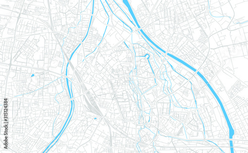 Augsburg, Germany bright vector map