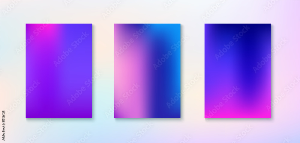 Purple, Pink, Turquoise, Blue Gradient Shiny Vector Background. 