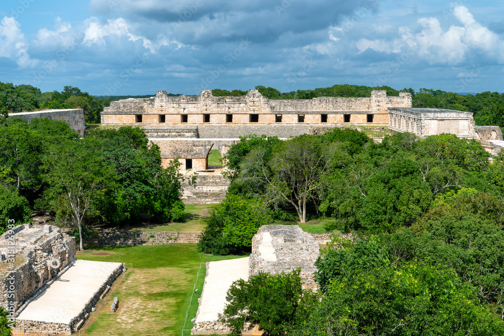 Uxmal ancient Mayan ruins in Yucatan, Mexico