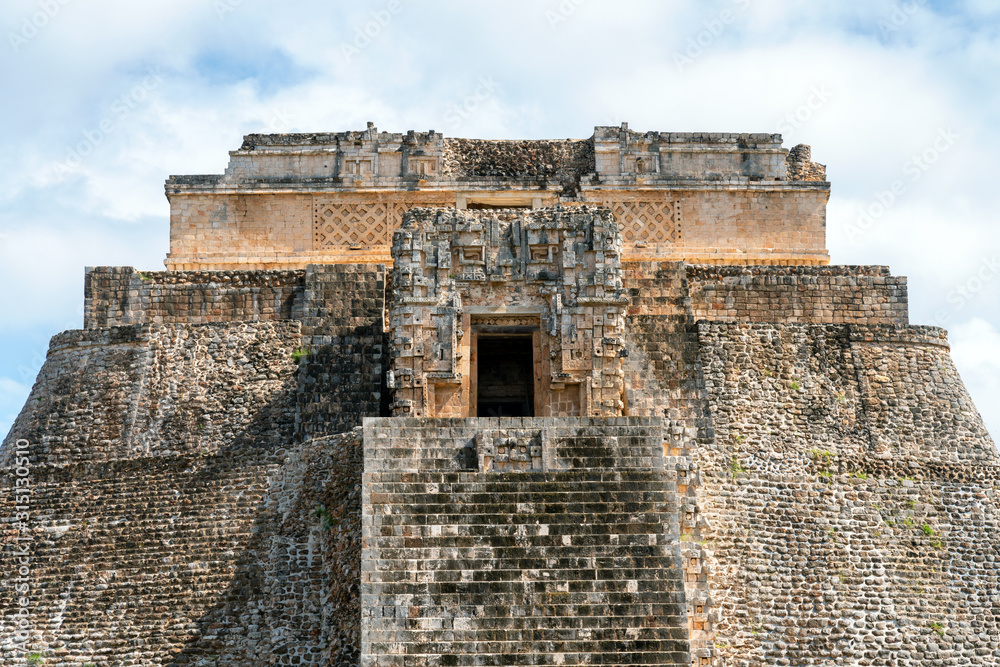 Uxmal ancient Mayan ruins in Yucatan, Mexico
