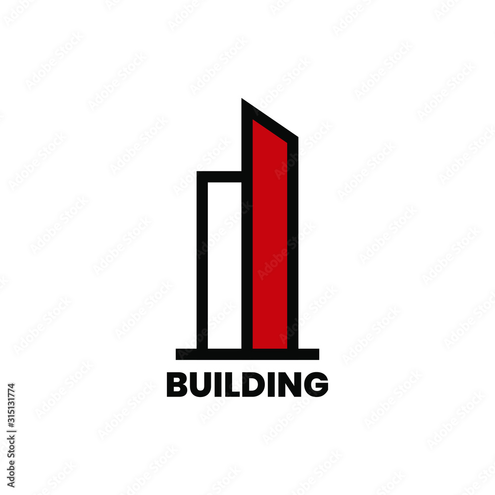building logo like icon for business corporate, design template - vector illustration