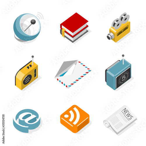 Iso Icons - Communication and Media