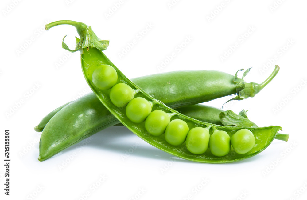 green Pea vegetable isolated on white background green Pea vegetable isolated on white background