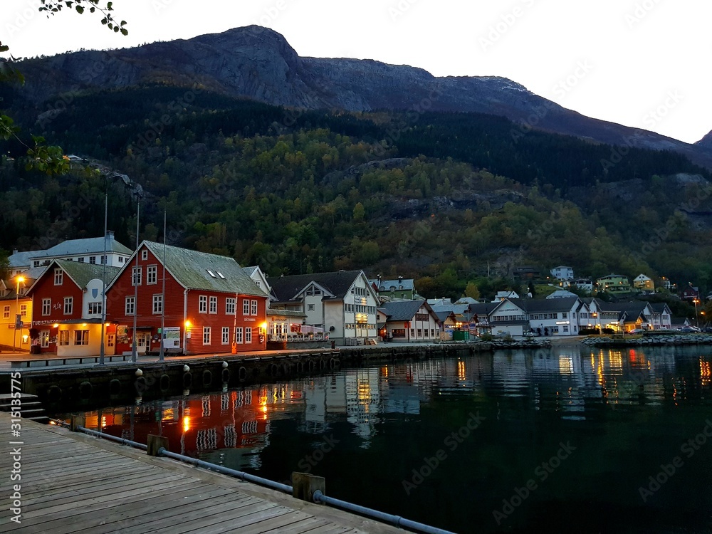 Fototapeta premium Village in norway