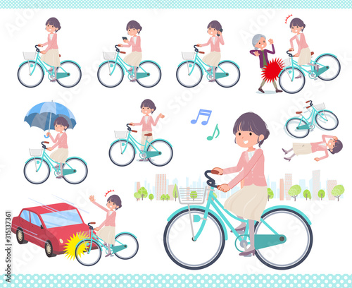 flat Formal jacket skirt women_city cycle