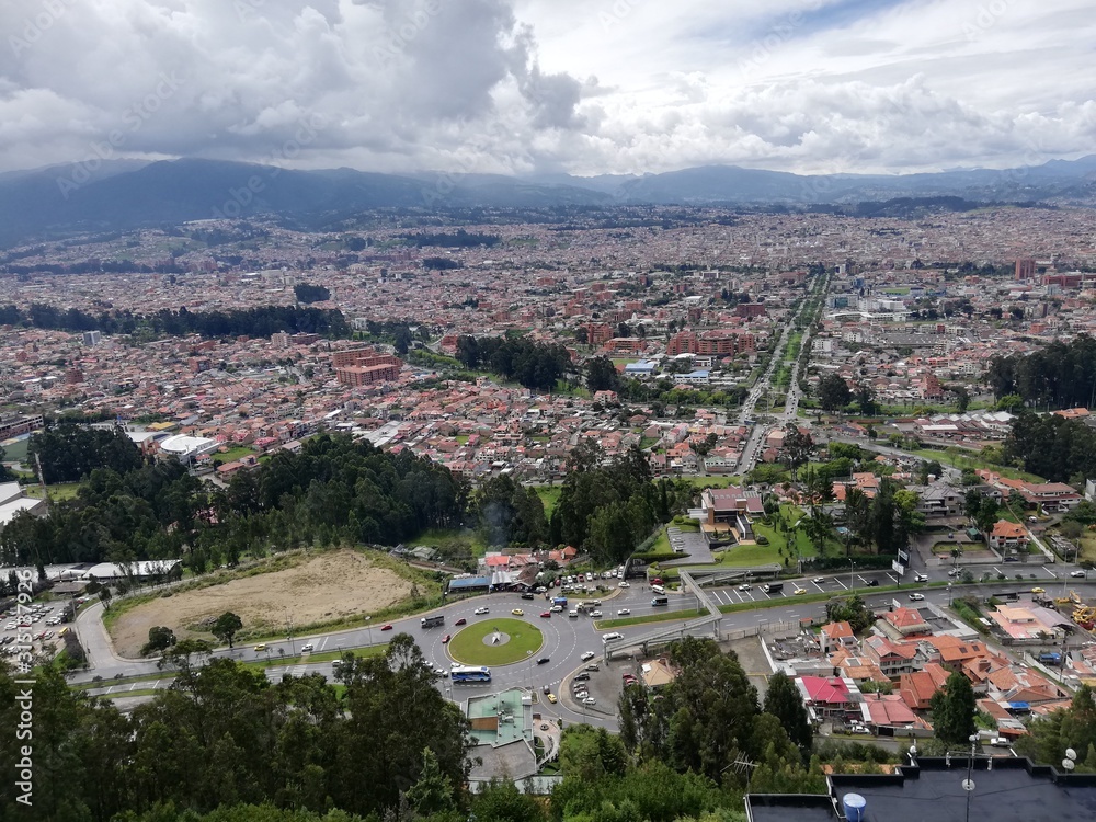 Obraz premium aerial view of the city