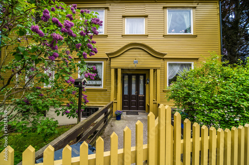 ALESUND, NORWAY - June, 2019: Alesund city centre. Alesund is a town and municipality in More og Romsdal county, Norway