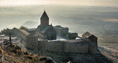 Fotografie, Obraz Khor Virap an Armenian monastery located in the Ararat plain in Armenia, near th