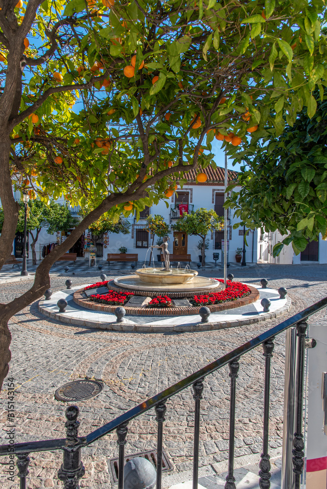 Benalmadena Pueblo, spain - old city at the mediterranian sea
