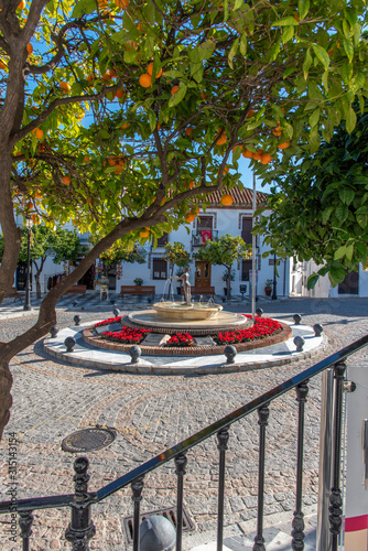 Obraz na płótnie Benalmadena Pueblo, spain - old city at the mediterranian sea w salonie