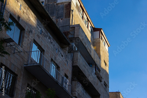 Jerusalem apartments at sunset