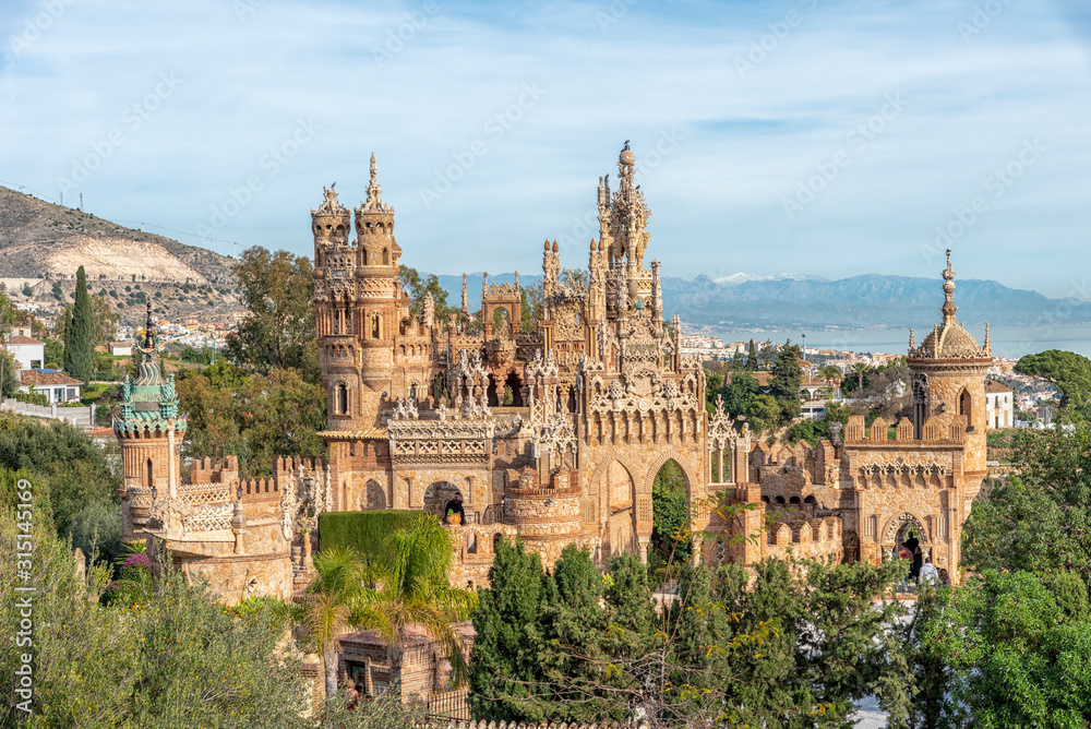Beautiful castle in Benalmadena Spain