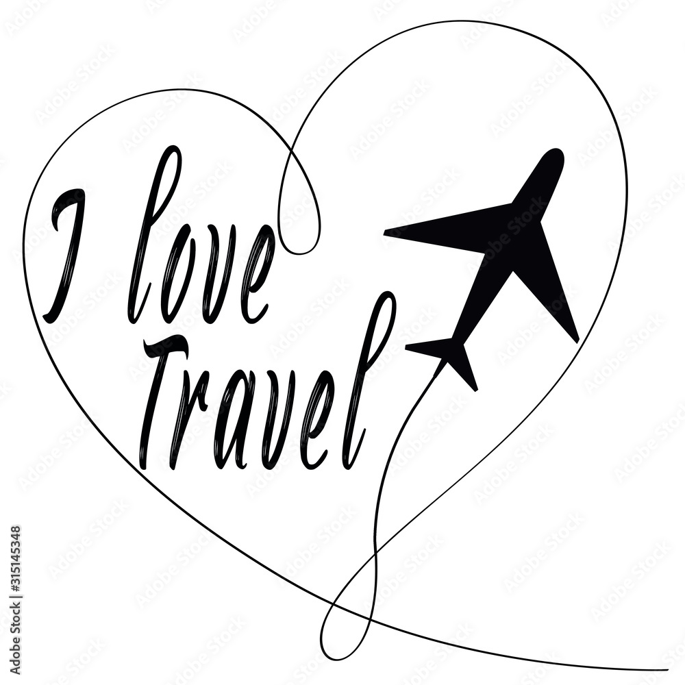 Obraz premium Plane line symbol vector illustration