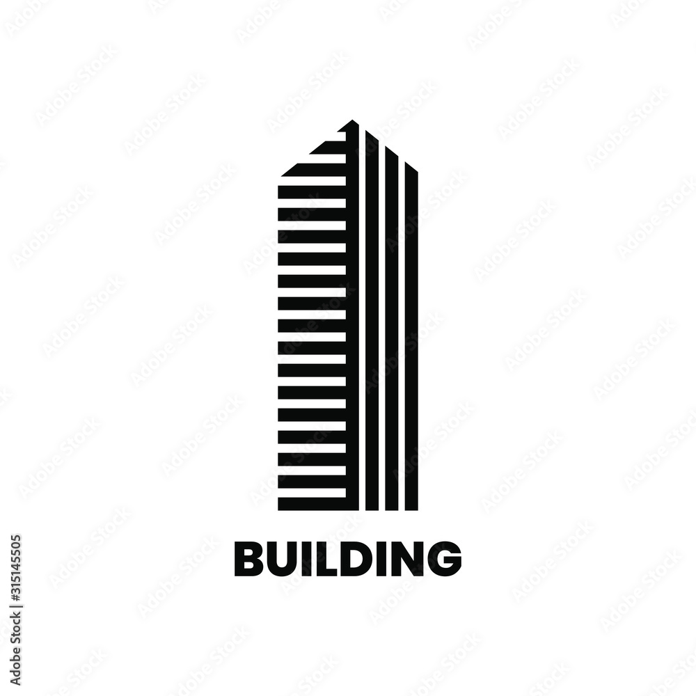 building logo like icon for business corporate, design template - vector illustration building logo like icon for business corporate, design template - vector illustration