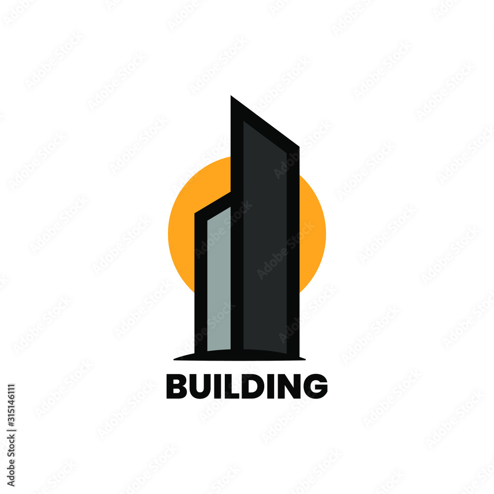 building logo like icon for business corporate, design template - vector illustration building logo like icon for business corporate, design template - vector illustration