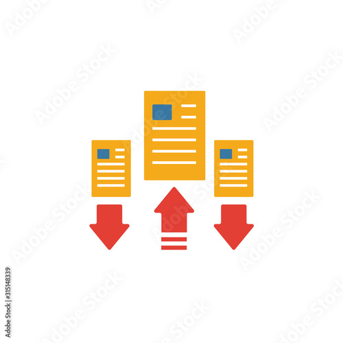 Case Priority icon. Simple flat element from customer service collection. Creative case priority icon for templates, software and apps