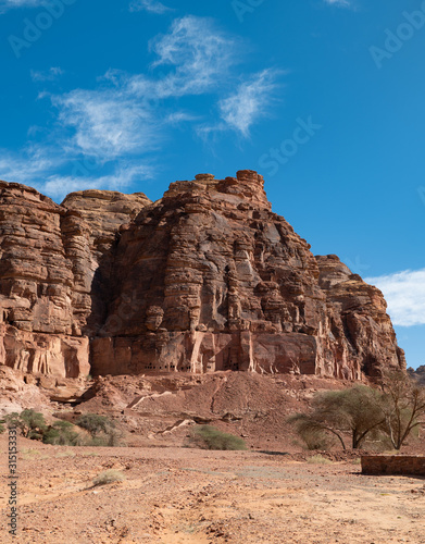 The Lion Tombs of Dedan at ancient oasis ﻿﻿of Al Ula, Saudi Arabia © hyserb