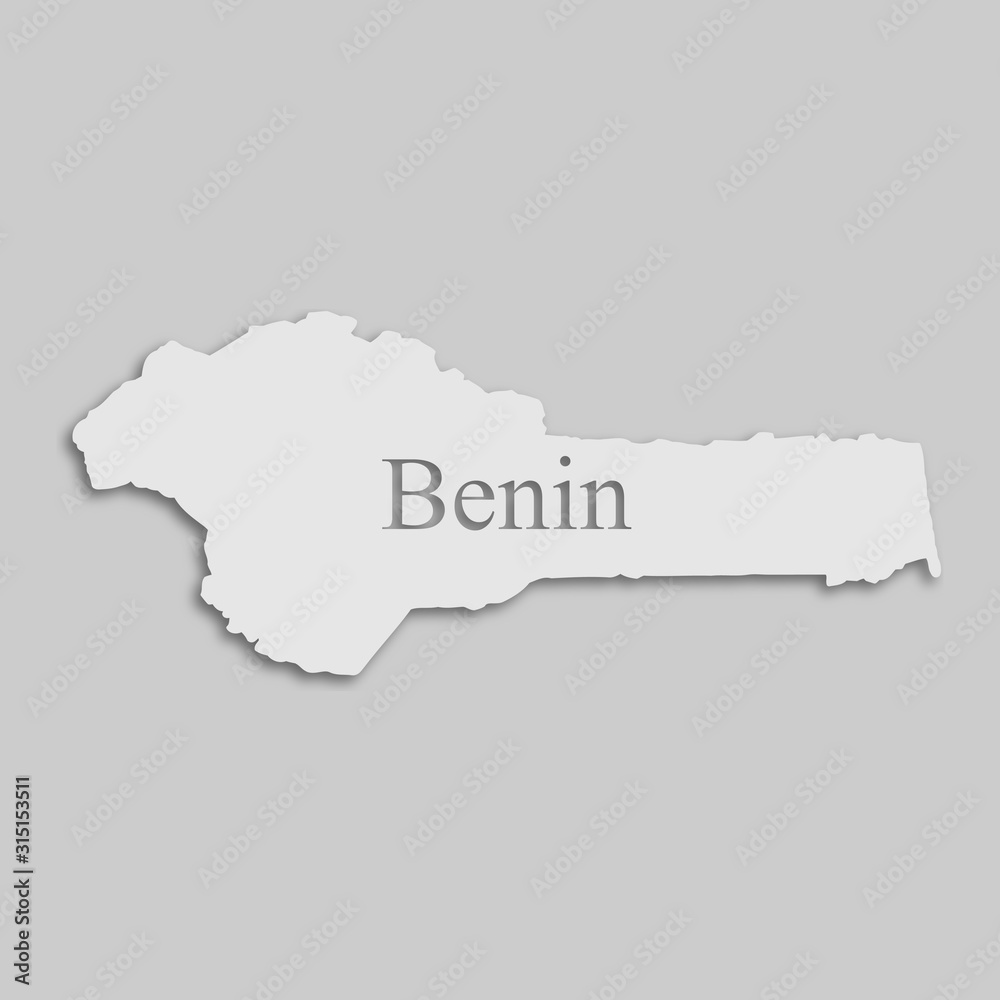 map of Benin