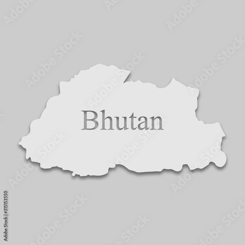 map of Bhutan