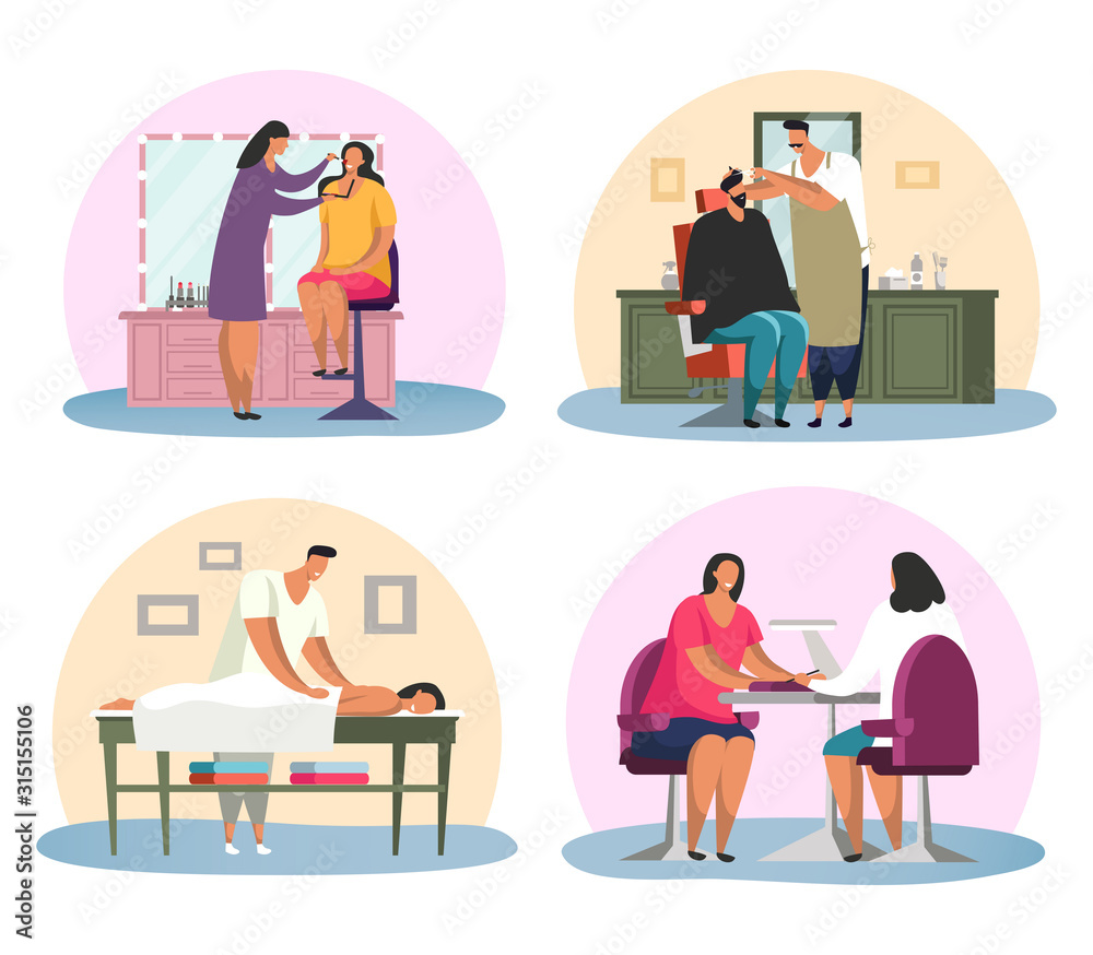 Manicure salon, barbershop, artist makeup, massage Manicure salon, barbershop, artist makeup, massage