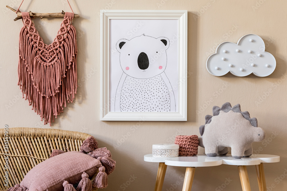 Scandinavian baby room decor hot sale
