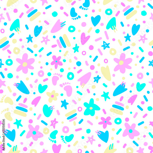 Seamless pattern for kids