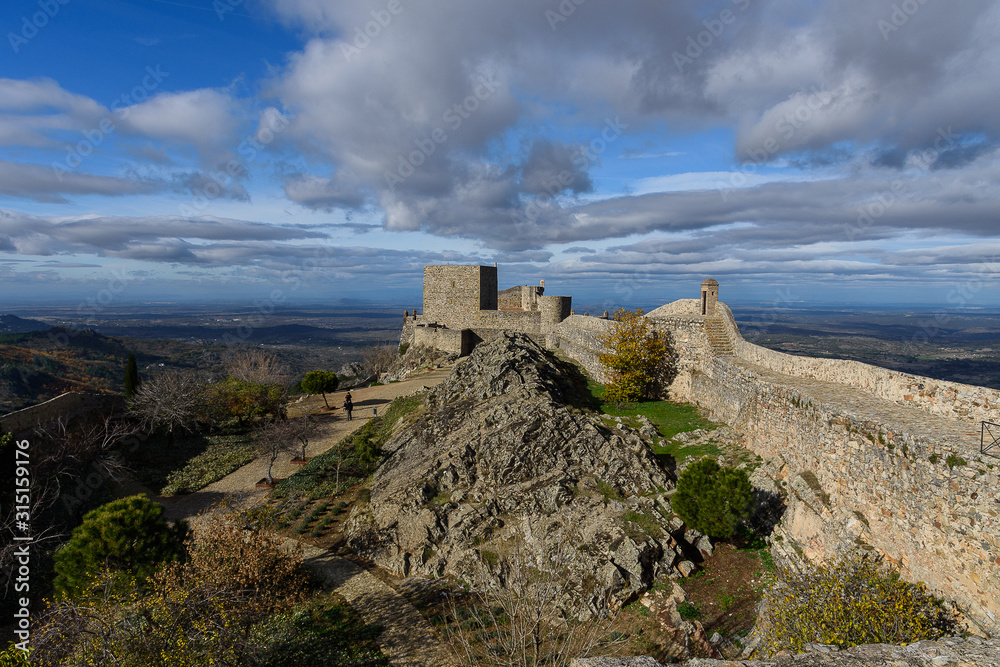 of the castle of Marvao, in Portugal