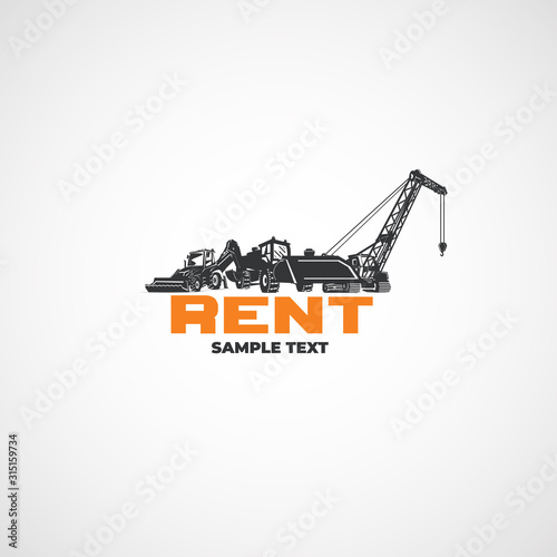 Heavy construction equipment, rental.
