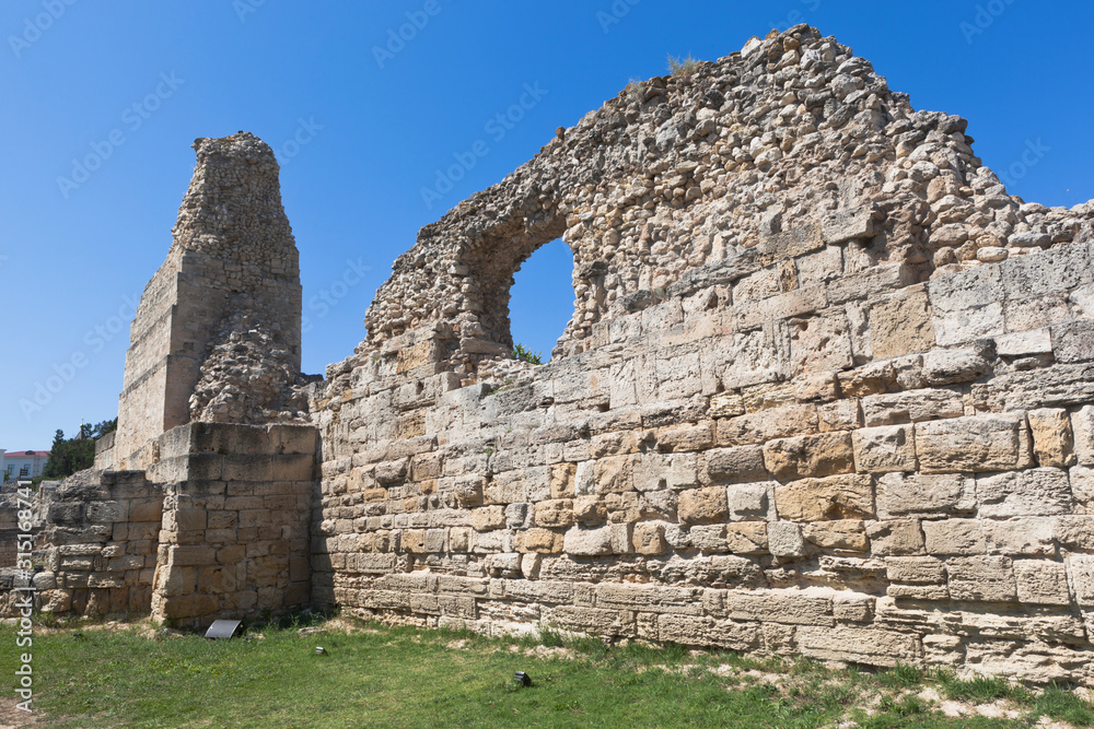 Ruins of the ancient city of Khersones in Sevastopol, Crimea