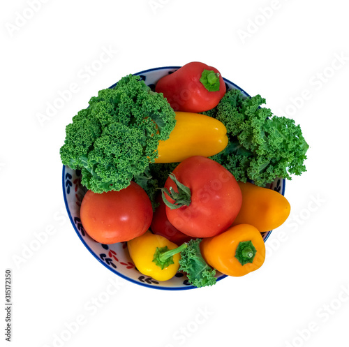 Fototapeta Naklejka Na Ścianę i Meble -  Fresh vegetables isolated on white background