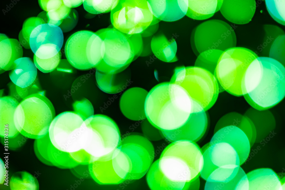 Green neon abstract background with bokeh defocused blurred lights Green neon abstract background with bokeh defocused blurred lights