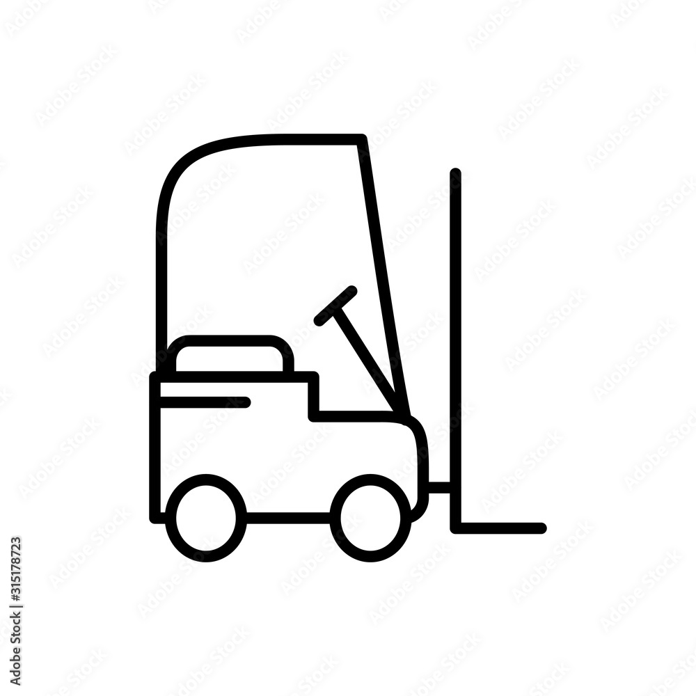 forklift truck transport linear design forklift truck transport linear design