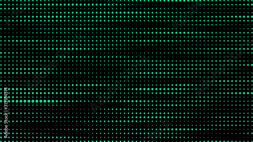 Vector particle model. Hacked code. Abstract halftone texture.