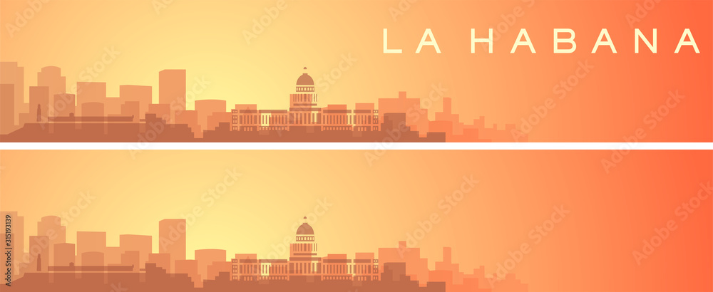Havana Beautiful Skyline Scenery Banner