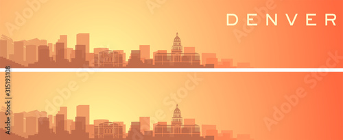 Denver Beautiful Skyline Scenery Banner