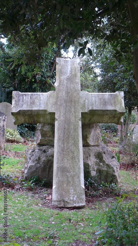 cross in cemetery cross in cemetery