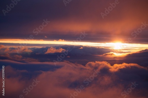 sunset in clouds © Mira